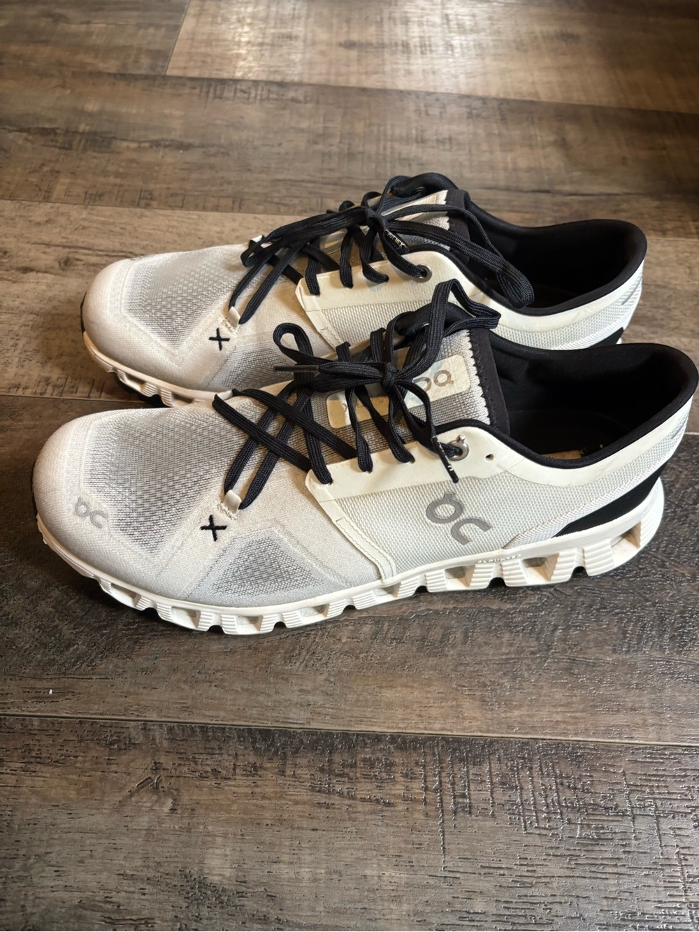 On Running Men’s Athletic Sneakers in White and Black